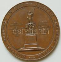 1859. Seidan: Radetzky emlékmű avatása Prágában Br emlékérme / 80mm