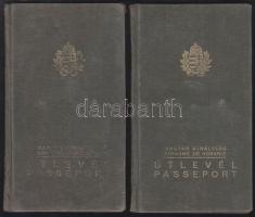 1938 2 db magyar útlevél izraelita házaspár részére /1938 2 passports for jewish Hungarian couple