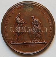 Franciaország 1715. S.V.: Fülöp régens Br emlékérem / 44mm