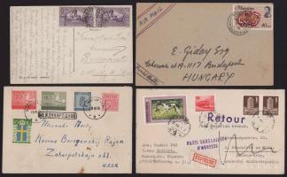 Kb 137 db magyar és külföldi küldemény, levelezőlap 1913-tól
