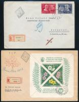 46 db magyar FDC jobbakkal, főleg az 1950-es évekből