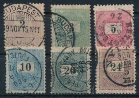 1899 6 klf érték, az 5kr csillagvízjellel (39.100)