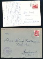 1961-1979 6 db küldemény Magyar Posta kisegítő számbélyegzéssel és mozgópostával