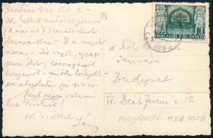 1940 Képeslap Kelet visszatért 10f bérmentesítéssel "M.KIR.POSTA 183" bélyegzéssel