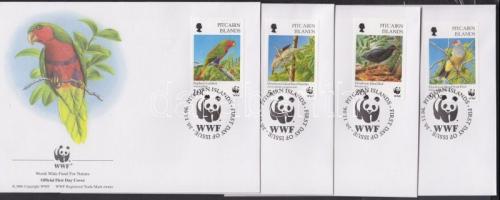 WWF Birds WWF-values from the set + 4 FDC WWF Madarak sor WWF-es értékei + 4 FDC WWF Vögel WWF-Werte...