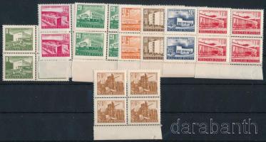 1953 Épületek II. 8 érték négyestömbökben