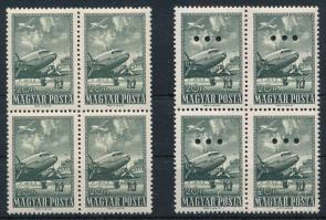 1957 Repülő normál és hármaslyukasztású négyestömb