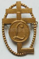 Aranyozott bronz Levente jelvény T:2