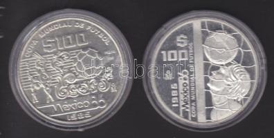Mexikó 1985. 100$ (2klf) "Labdarúgó VB" Ag T:PP,BU