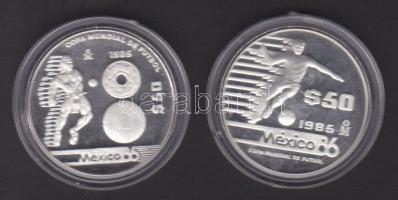 Mexikó 1985. 50$ (2klf) "Labdarúgó VB" Ag T:PP