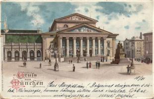München Theatre litho (b)
