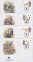 WWF Alpine Ibex set + 4 FDC WWF Kőszáli kecske sor + 4 FDC WWF Vorderasiatische Bezoarziege Satz + 4...