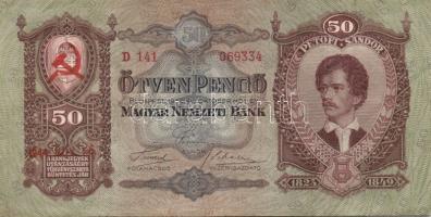 1930-1941. 10P, 20P, 50P, 100P mindegyik hamis sarló-kalapács fny-sal T:III+,III