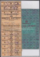 1945. Budapesti szappanjegy (3x) + közellátási szelvényív (2x) T:III