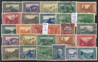 Bosznia Hercegovina 1906-1912 Tájak tétel, 27 db bélyeg közepes stecklapon, közte színárnyalatok
