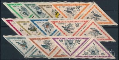 1952 Madarak I. sor tete-beche párokban