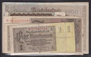 Németország ~1920-1930. 30db-os bankjegy tétel 1-20.000M-ig T:III többnyire