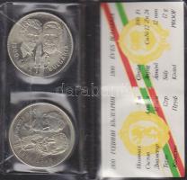 1981. 100Ft + 5L magyar-bolgár közös kiadás "Bulgária 1300 éves" T:PP Eredeti tokban, tanúsítvánnyal!