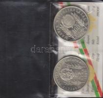 1981. 100Ft + 5L magyar-bolgár közös kiadás "Bulgária 1300 éves" T:PP Eredeti tokban, tanú...