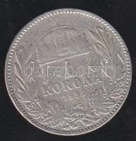 1895KB 1K "Ferenc József" Ag T:3