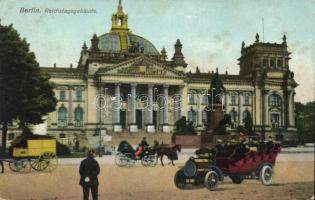 Berlin Reichstag with sightseeing automobile