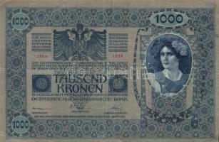 1902. 1000K piros "Magyarország" körbélyegző andráskereszttel + "Stempel wurde von......