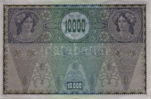 Ausztria 1918. 10000K (2x) piros vízszintes "Deutschösterreich" fny-sal, II. kiadás T:II,III