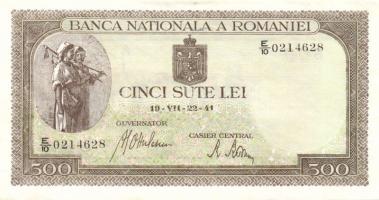 Románia 1941. 500L (2x) T:I-