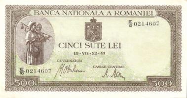 Románia 1941. 500L (2x) T:I-