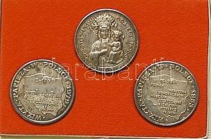 1979-1983 II. János Pál pápa, ezüstözött ffém emlékérem: pápalátogatás, Madonna T:2