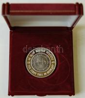 2001 MKB "1849 Az első magyar hídpénz" emlékérem dísztokban Ag T:PP 31g
