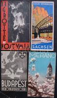 cca 1930 4 db utazási prospektus 1 magyar 3 külföldi