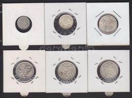 Oroszország 1902. 5k + 1915. 10k + 1910-1915. 20k (4x) Ag T:2-,3