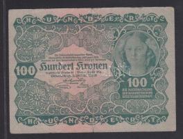 Ausztria/Osztrák-Magyar Bank 1922. 100K T:III+