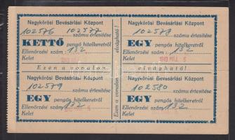 1937. Nagykőrösi Bevásárlási Központ 5P hitel keretről T:II szakadt hajtás