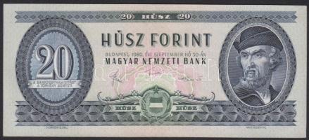 1980. 20Ft T:II+ kis saroktörés