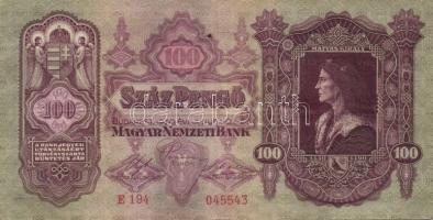 1930. 100P (11x) + 1932. 50P (2x) + 1936. 10P (2x) + 1960. 100Ft elő-és hátlapi nyomat kissé eltolód...