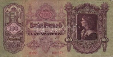 1930. 100P (11x) + 1932. 50P (2x) + 1936. 10P (2x) + 1960. 100Ft elő-és hátlapi nyomat kissé eltolód...