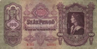 1930. 100P (11x) + 1932. 50P (2x) + 1936. 10P (2x) + 1960. 100Ft elő-és hátlapi nyomat kissé eltolód...