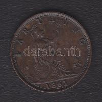 Nagy-Britannia 1861. Farthing Br T:2