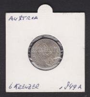 Ausztria 1849A 6Kr ezüst T:1