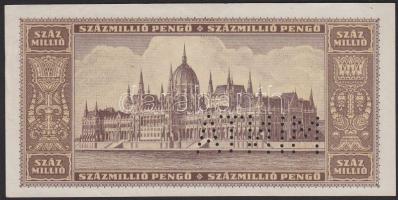 1946. 100.000.000P "MINTA" perforációval, sorszámozott T:I