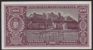 1945. 100P "MINTA" perforációval, sorszámozott T:I