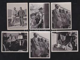 6 db FF Adolf Hitler Nagy-Németország gyűjtőkép; méretük 47 × 63 mm