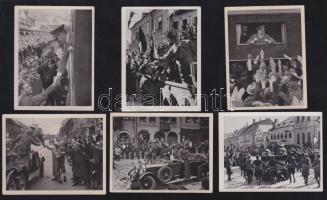 6 db FF Adolf Hitler Nagy-Németország gyűjtőkép; méretük 47 × 63 mm