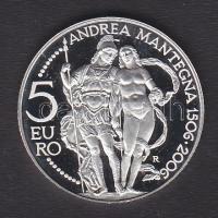 San Marino 2006. 5€ emlékpénz Ag T:PP bőr dísztokban, tanúsítvánnyal!