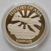 Cook-szigetek 2006. 1$ Ag "Ázsia történelme-Kamikaze" T:PP tanúsítvánnyal!