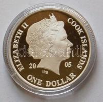 Cook-szigetek 2006. 1$ Ag "Ázsia történelme-Selyemút" T:PP tanúsítvánnyal!