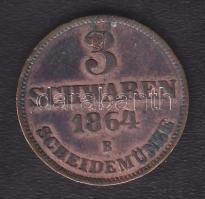 Német Államok/Oldenburg 1864. 3 Schwaren Cu T:2-