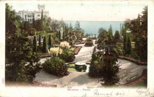 Trieste Miramar castle park